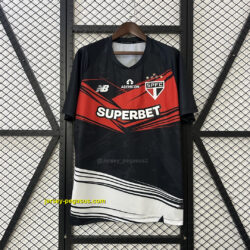 Sao Paulo Goalkeeper Black Shirt Soccer Uniform