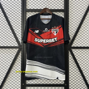 Sao Paulo Goalkeeper Black Shirt Soccer Uniform