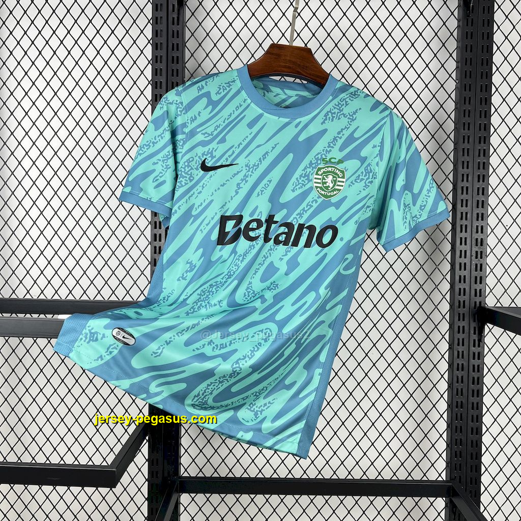 Sporting Lisbon Goalkeeper Green T-Shirt Football Apparels Soccer