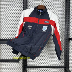 2024 England Classic Style Red Windbreaker Jacket
