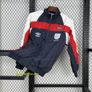 2024 England Classic Style Red Windbreaker Jacket