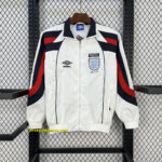 2024 England Classic Style White Windbreaker Jacket