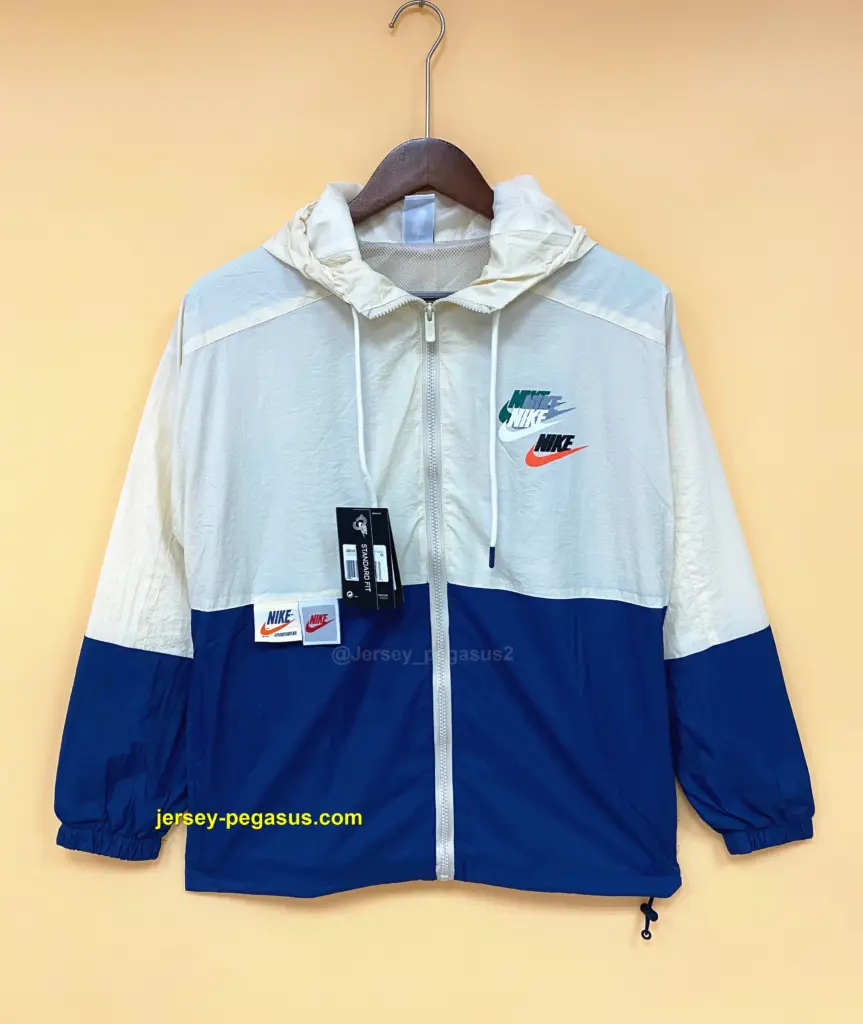 Windbreaker Nike Beige Blue