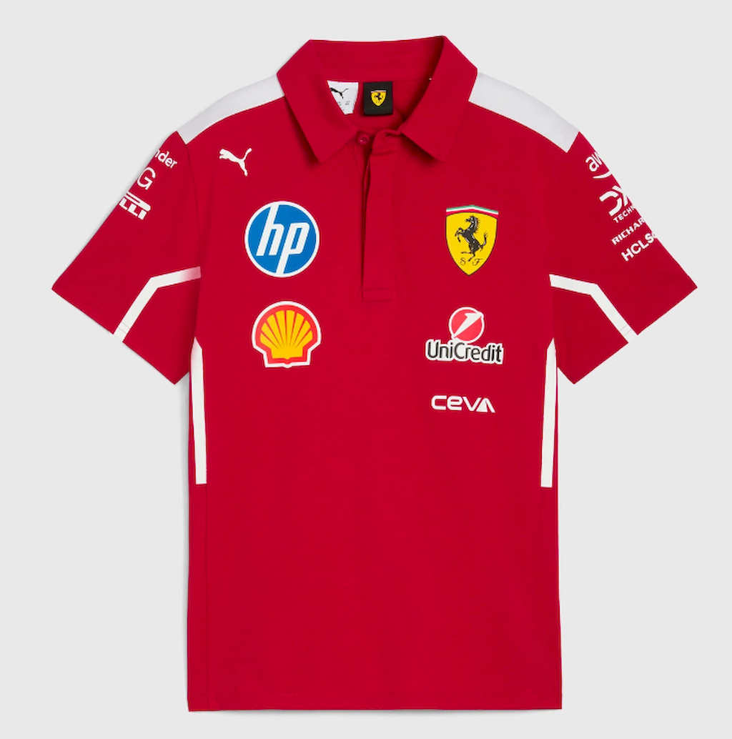 Ferrari 2025 red Polo Shirt Ferrari 2025 red Polo Shirt