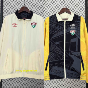 2024 Fluminese Trench Coat Reversible Windbreaker Double-Sides Jacket Soccer AAA