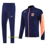 Barcelona NavyOrange Full Zipper Jacket +Long Pants
