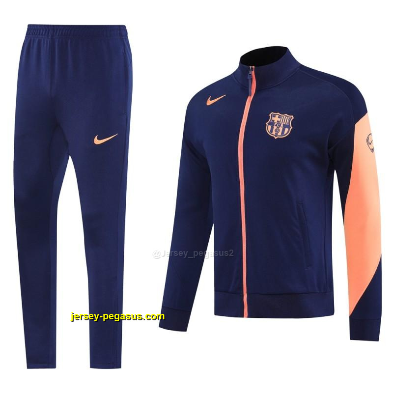 Barcelona NavyOrange Full Zipper Jacket +Long Pants Barcelona NavyOrange Full Zipper Jacket +Long Pants