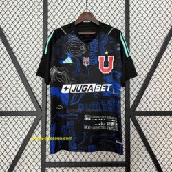 University of Chile Goalkeeper Black Kit Football Uniform