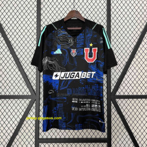 University of Chile Goalkeeper Black Kit Football Uniform