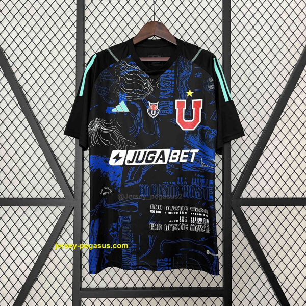 University of Chile Goalkeeper Black Kit Football Uniform