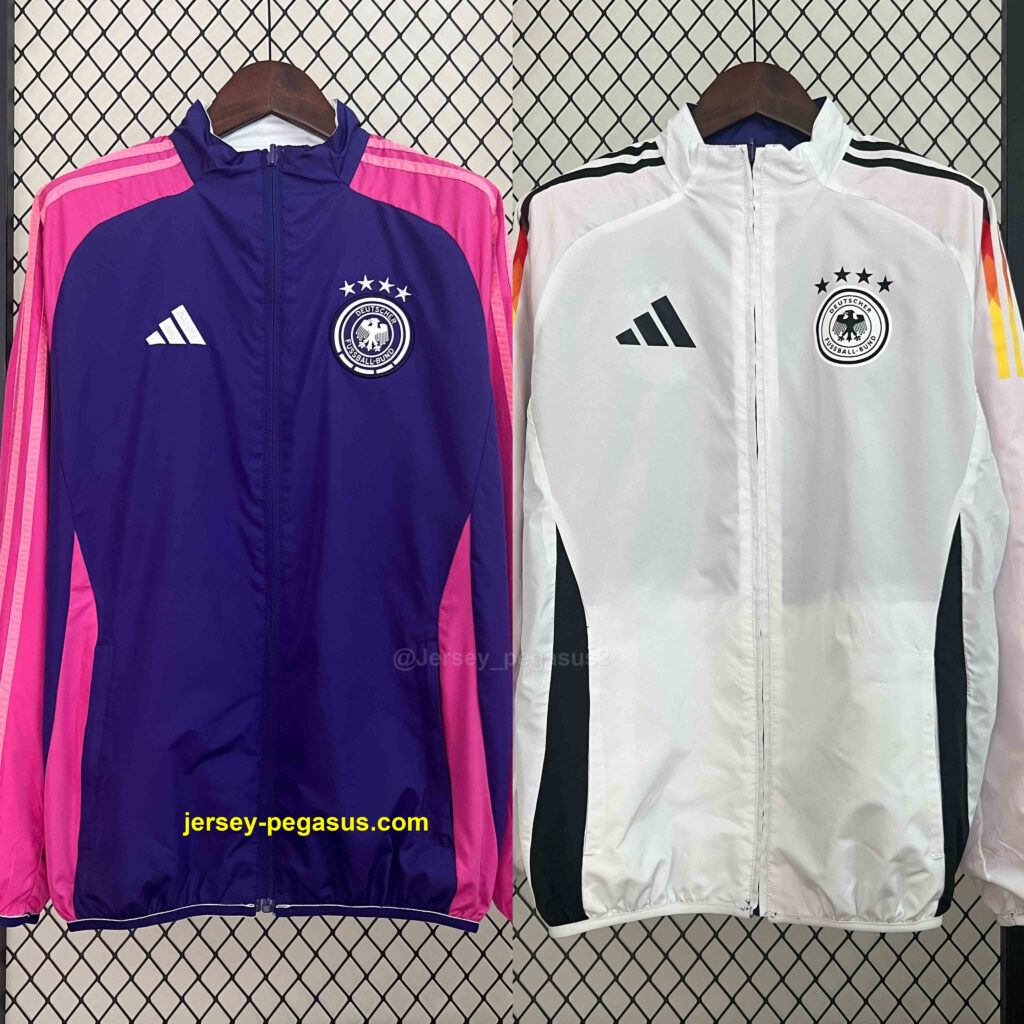 2024 Germany Trench Coat Reversible Windbreaker Double-Sides Jacket