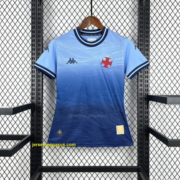 Vasco da Gama Goalkeeper Blue Shirt Lady Uniforms Vasco da Gama Goalkeeper Blue Shirt Lady Uniforms