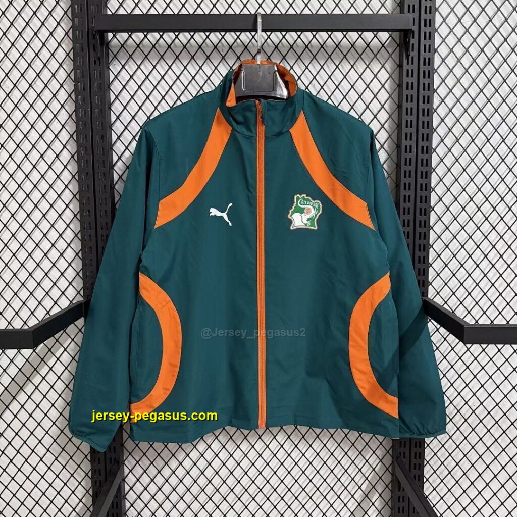 2026 Ivory Coast Green Windbreaker Soccer Jackets