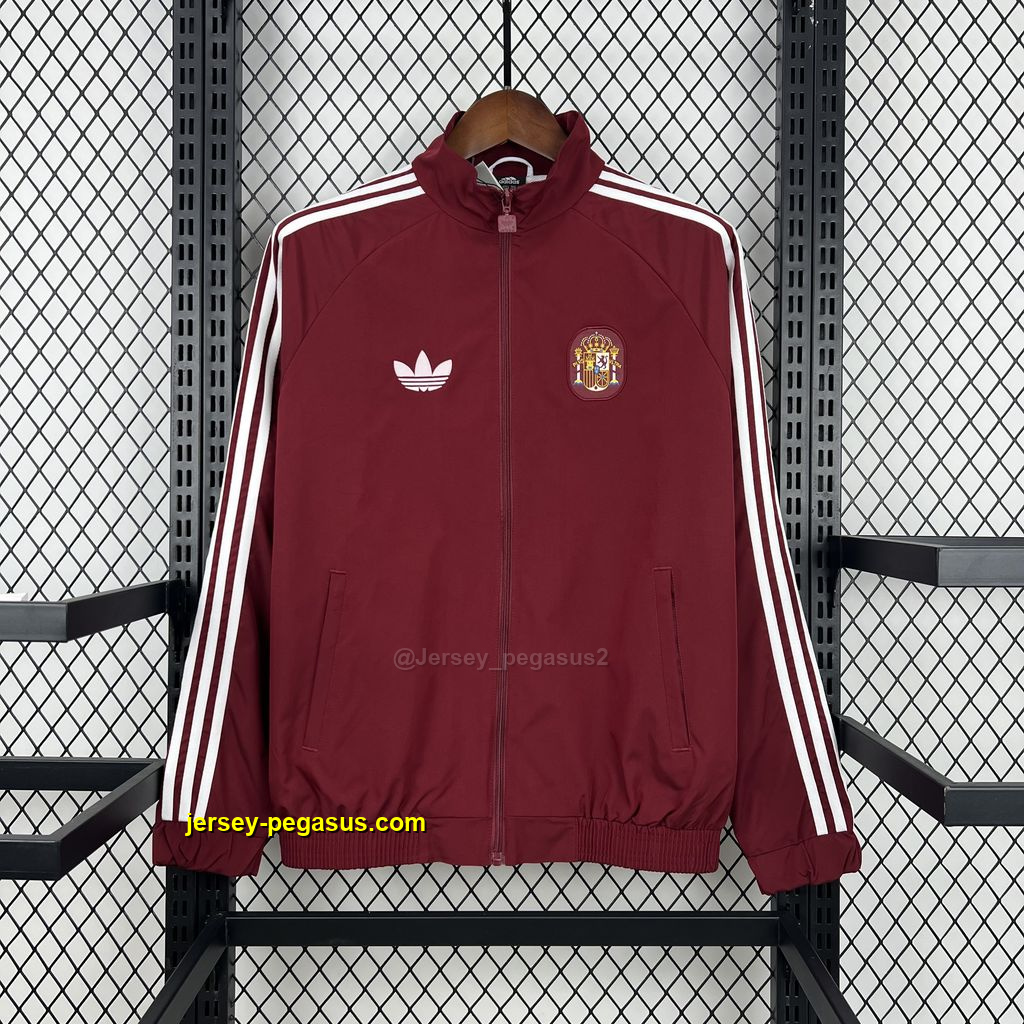 2026 Spain Red Pre-Match Windbreaker Jacket