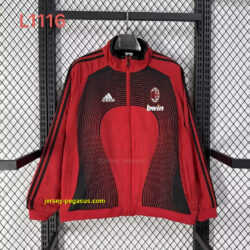 AC Milan Retro Windbreaker Red Jackets