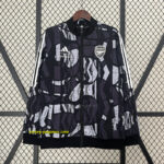 Arsenal Grey&black Windbreaker Jacket Football