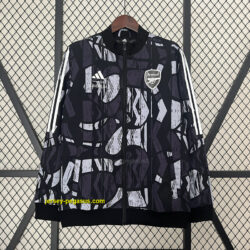 Arsenal Grey&black Windbreaker Jacket Football