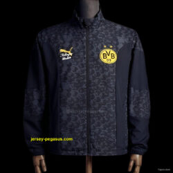 2026 Dortmund Black Reversible Jacket Windbreaker