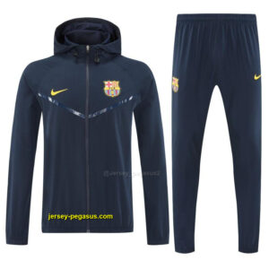 Barcelona Royal Navy Blue Full zipper Jacket Tracksuit+ long pants