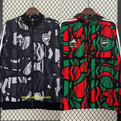 Arsenal Trench Coat Reversible Windbreaker Double-Sides Jacket