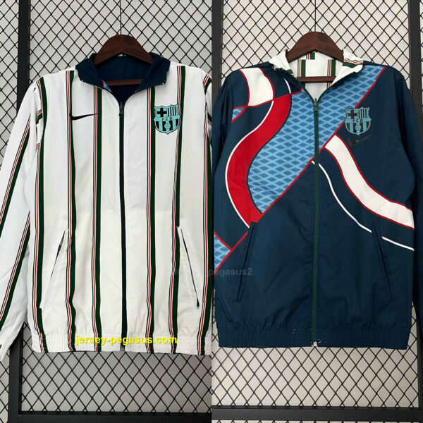 Barcelona Reversible Windbreaker Double-Sides Jacket Soccer Jerseys For Sale