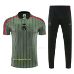 Bayern Dark Green Short Sleeve Tracksuit + Long Pants
