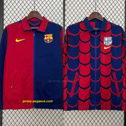 Barcelona Trench Coat Reversible Windbreaker Double-Sides Jacket