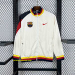 Barcelona White Windbreaker Jacket