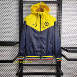 Chelsea Yellow and Navy Windbreaker Jacket Football Replicas