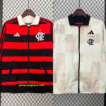 Flamengo Trench Coat Reversible Windbreaker Double-Sides Jacket Soccer