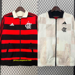 Flamengo Trench Coat Reversible Windbreaker Double-Sides Jacket Soccer