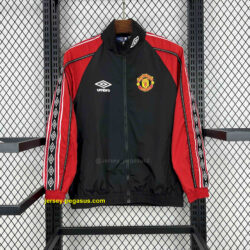 Manchester United Black&Redl Windbreaker Jacket