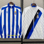RCD Espanyol Trench Coat Reversible Windbreaker Double-Sides Jacket