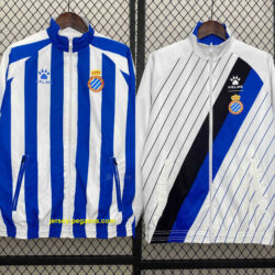 RCD Espanyol Trench Coat Reversible Windbreaker Double-Sides Jacket