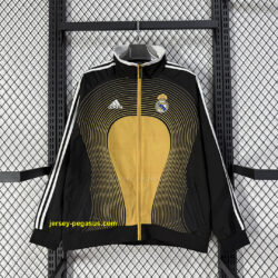 Real Madrid Retro Windbreaker Yellow Jackets