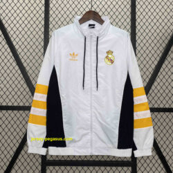 Real Madrid White Windbreaker Jacket