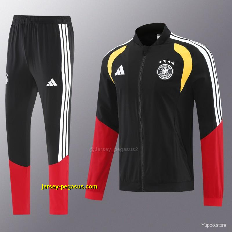 2026 Germany Black Full Windbreaker + Long Pants 2026 Germany Black Full Windbreaker + Long Pants