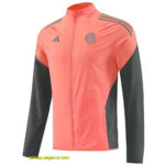 Bayern Munich Orange Half Zipper Jacket+Long Pants