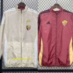 Roma Trench Coat Reversible Windbreaker Double-Sides Jacket