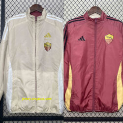 Roma Trench Coat Reversible Windbreaker Double-Sides Jacket