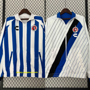 Tijuana Reversible Windbreaker White&Blue Double-Sides Xolos Jacket Soccer Jerse