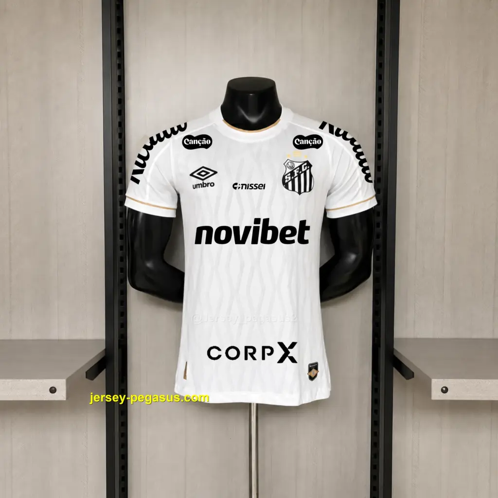 2026-27 Player Version Santos Home All Sponsors Jerseys