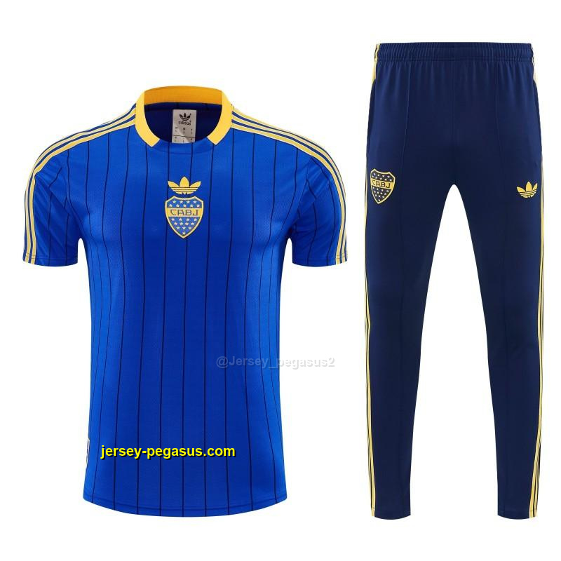 Boca Blue&Vavy Blue Short Sleeve Tracksuit + Long Pants Boca Blue&Vavy Blue Short Sleeve Tracksuit + Long Pants