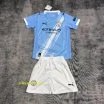 Children's Clothing 2025-26 Manchester City Home Jersey