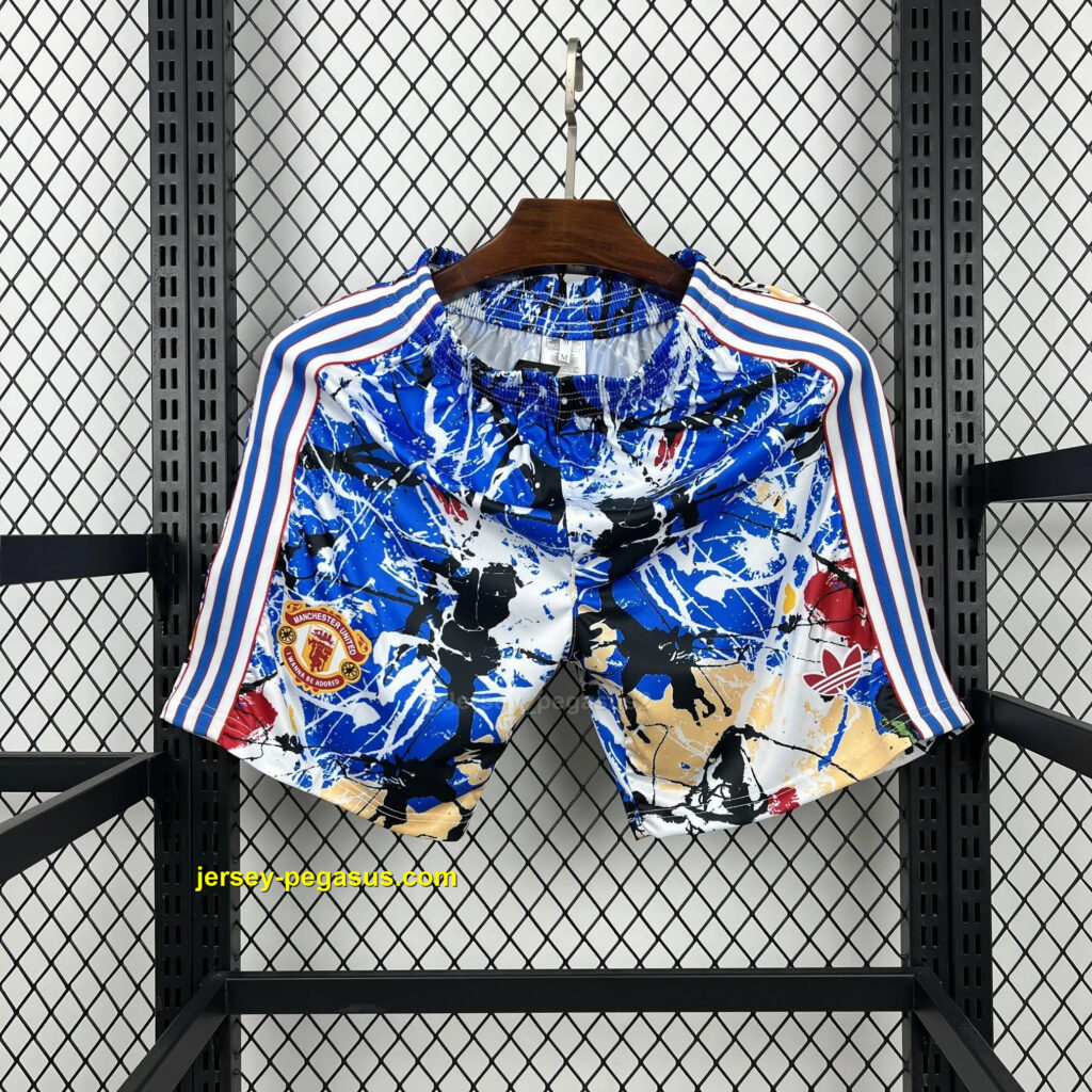 Manchester United x Stone Roses Shorts Football Trousers