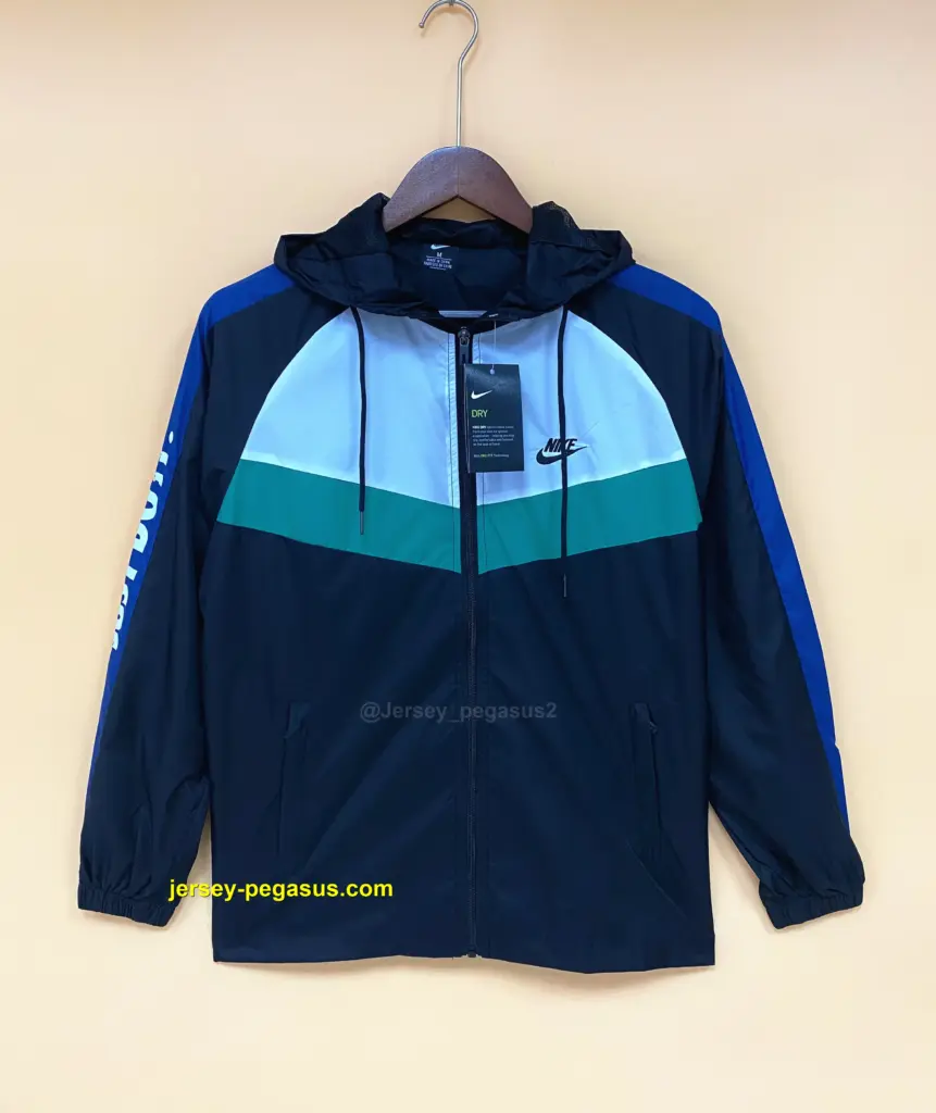 Windbreaker Nike Black & White Green