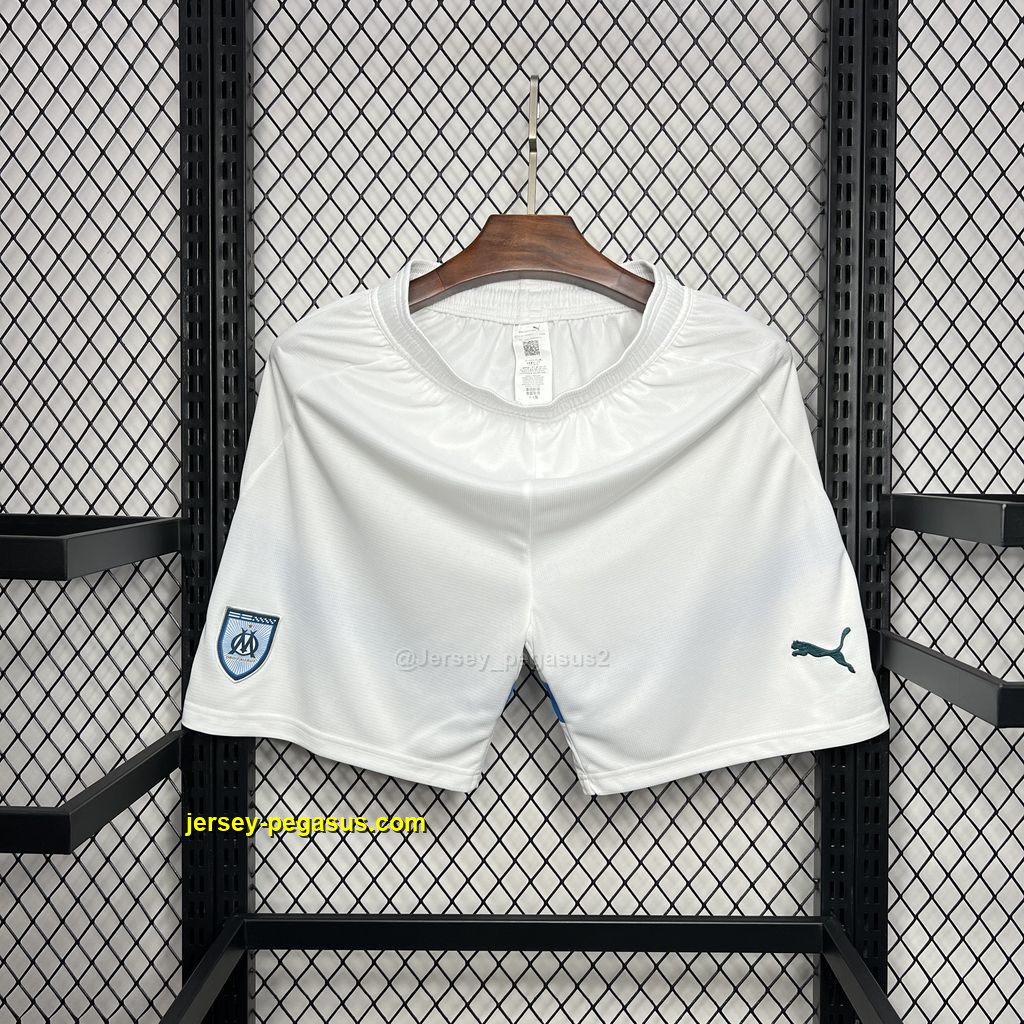 Marseille Home Shorts Football Trousers Soccer