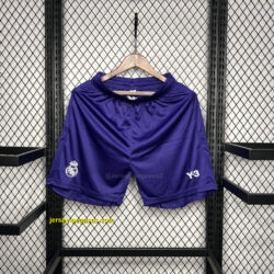 Real Madrid Purple Y3 Shorts Football Trousers Soccer
