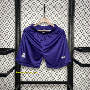 Real Madrid Purple Y3 Shorts Football Trousers Soccer