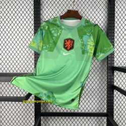 World Cup Jersey 2026 Netherlands Green Goalkeeper Kit Soccer T-Shirt